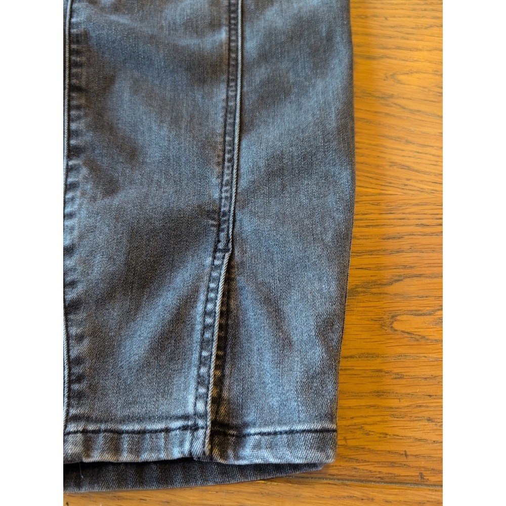 Torrid Jeans Bombshell Skinny Womens Sz 24R Gray Front Seam Stretch Split Hem - Picture 2 of 10